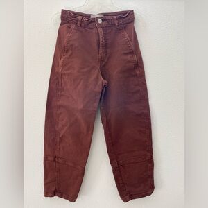 Everlane Barrel Pants (Rosewood, Size 2)